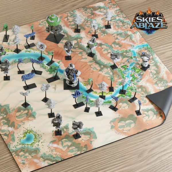 Neoprene Battle Mat - Desert Stronghold